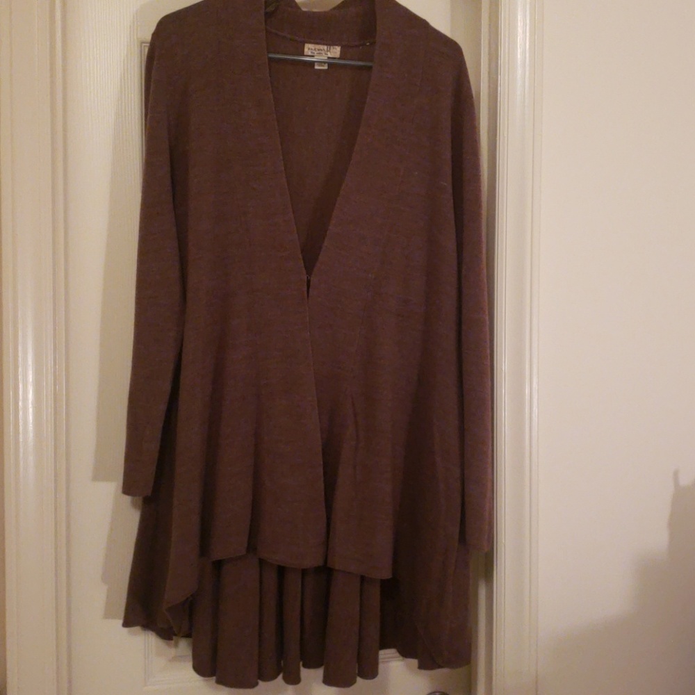Brown cardigan